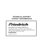 Preview for 2 page of Friedrich ZoneAir P012A Service Manual