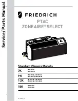 Friedrich ZONEAIRE 12K Series Service & Parts Manual предпросмотр