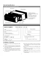 Preview for 4 page of Friedrich ZoneAire PZE07K Installation And Operation Manual