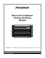 Friedrich ZQ08B10 Service And Parts Manual предпросмотр