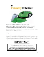 Предварительный просмотр 3 страницы Friendly Robotics Robomow RL1000 Operating & Safety Manual