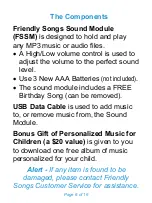 Preview for 6 page of Friendly Songs Sound Module User Manual