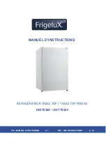 Preview for 1 page of Frigelux R0TT91BF Manual