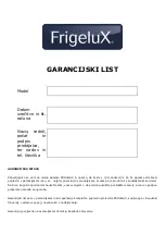 Preview for 46 page of Frigelux TT90VCM Instruction Manual