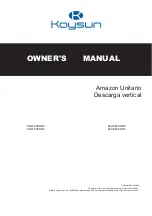 Предварительный просмотр 1 страницы Frigicoll Kaysun K2UF-280 DN3 Owner'S Manual