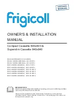 Frigicoll KCI-26 DMR13 Owners & Installation Manual предпросмотр