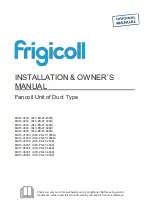 Предварительный просмотр 1 страницы Frigicoll KFC-PD-2T-1000D Installation & Owner'S Manual