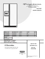 Предварительный просмотр 1 страницы Frigidaire Electrolux FRS26HF6B Parts Catalog