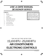 Preview for 1 page of Frigidaire 000 BTU Air-Conditioner Use And Care Manual