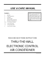 Preview for 1 page of Frigidaire 000 BTU Slider Use And Care Manual