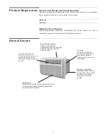 Предварительный просмотр 3 страницы Frigidaire 000 BTU Slider Use And Care Manual