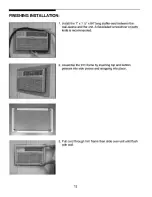 Предварительный просмотр 12 страницы Frigidaire 000 BTU Through-the-Wall Room Air Conditioner Installation Instructions Manual