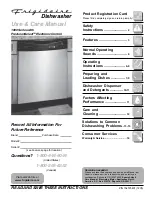 Frigidaire 1000 Series Use & Care Manual preview