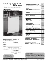 Frigidaire 1200 series Use & Care Manual предпросмотр