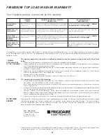 Предварительный просмотр 12 страницы Frigidaire 131843000C Owner'S Manual