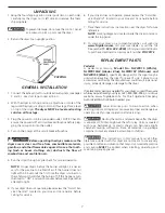 Предварительный просмотр 7 страницы Frigidaire 137101400 Installation Instructions Manual