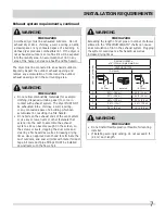 Preview for 7 page of Frigidaire 137112300B Installation Instructions Manual