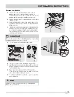 Preview for 17 page of Frigidaire 137112300B Installation Instructions Manual