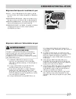 Preview for 27 page of Frigidaire 137112300B Installation Instructions Manual