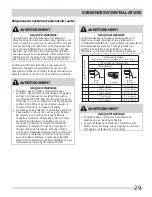 Preview for 29 page of Frigidaire 137112300B Installation Instructions Manual