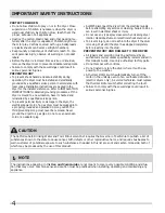 Preview for 4 page of Frigidaire 137118700A Use & Care Manual