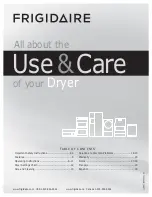 Frigidaire 137135000B Use & Care Manual preview