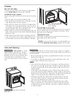 Preview for 6 page of Frigidaire 137153800A Use And Care Manual