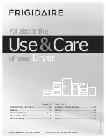 Frigidaire 137181900A Use & Care Manual preview