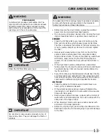 Preview for 13 page of Frigidaire 137181900A Use & Care Manual