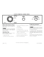 Preview for 1 page of Frigidaire 137227300 Operating Instructions Manual