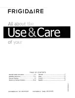 Preview for 1 page of Frigidaire 137410100A Use & Care Manual