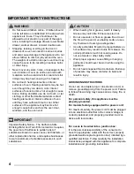 Preview for 4 page of Frigidaire 139900300 Use & Care Manual