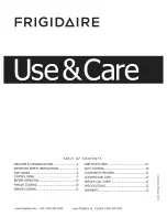 Frigidaire 1402483L Use & Care Manual preview