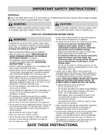 Предварительный просмотр 3 страницы Frigidaire 1402483L Use & Care Manual