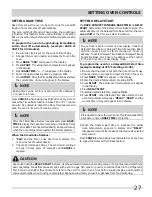 Предварительный просмотр 27 страницы Frigidaire 18" built-in and portable Use & Care Manual