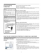 Preview for 4 page of Frigidaire 200 BTU Mini Compact Room Air Conditioner Use And Care Manual