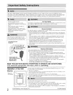 Preview for 2 page of Frigidaire 2020211A0671 Use & Care Manual