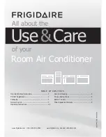 Frigidaire 2020215A0281 Use And Care Manual preview