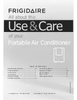 Frigidaire 2020252A0673 Use & Care Manual preview