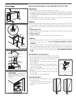 Preview for 3 page of Frigidaire 216602400 (9712) Owner'S Manual