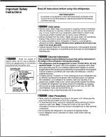 Preview for 3 page of Frigidaire 218063300 Owner'S Manual
