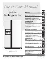 Frigidaire 240389312 Use & Care Manual предпросмотр