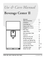 Preview for 1 page of Frigidaire 241666500 Use & Care Manual