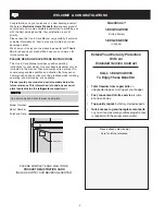 Preview for 2 page of Frigidaire 241666500 Use & Care Manual