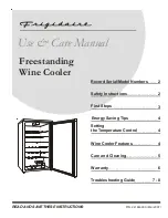 Preview for 1 page of Frigidaire 241846000 Use & Care Manual