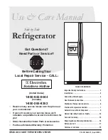 Предварительный просмотр 1 страницы Frigidaire 241856001 Use And Care Manual