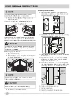 Preview for 10 page of Frigidaire 242046800 Use And Care Manual