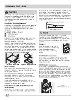 Preview for 12 page of Frigidaire 242063600 Important Safety Instructions Manual