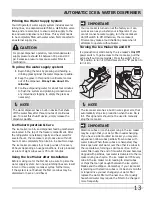 Preview for 13 page of Frigidaire 242063600 Important Safety Instructions Manual