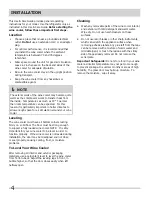 Preview for 4 page of Frigidaire 242101800 Use & Care Manual